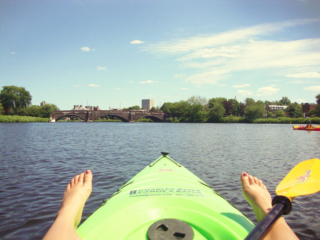 Kayaking on the Charles River