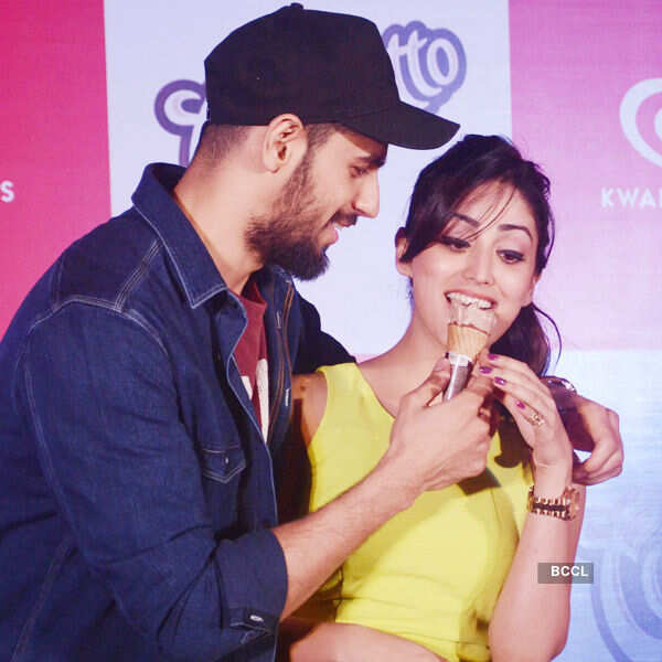 Yaami & Sidharth promote Cornetto