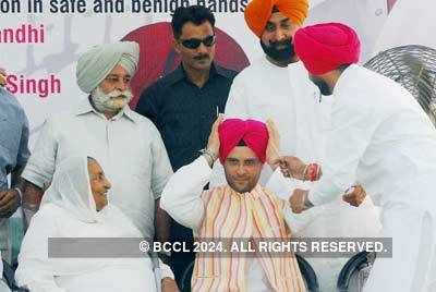 Rahul at an election rally