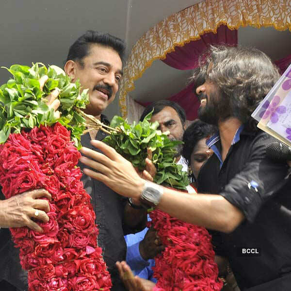 Kamal at a cleanliness drive