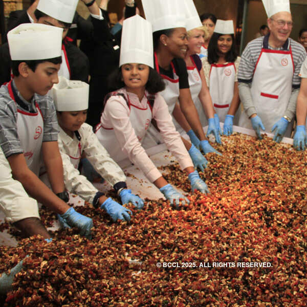 Cake mixing ceremony at JW Marriott