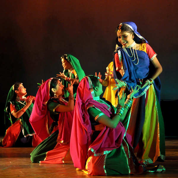 Indian folk dance at Mangalacharan Sangeet Sammelan held at Rabindra ...