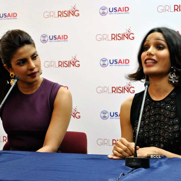 Priyanka, Freida launch Girl Rising campaign