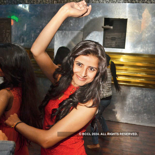 Aashirvad Dande performs at a ladies night event in a city-based club in Bhopal