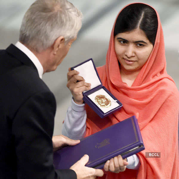 Malala, Satyarthi accept Nobel Peace Prize: In pics