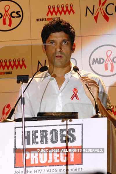 Celebs at AIDS campaign