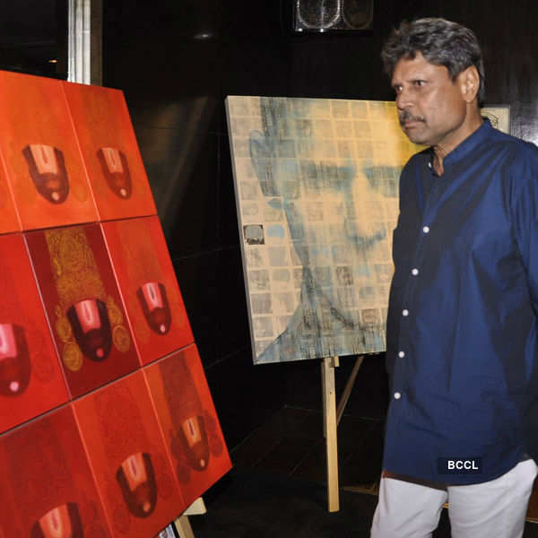 Kapil Dev @ art exhibition