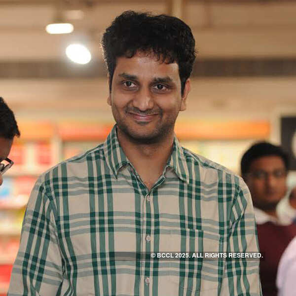 Actors and cricketers at a book store