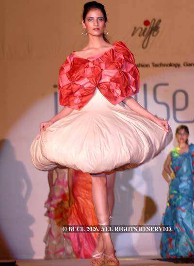 A model walks the ramp during the 'Impulse 2009' fashion show by NIFT ...