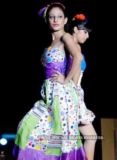 A model walks the ramp during the 'Impulse 2009' fashion show by NIFT ...