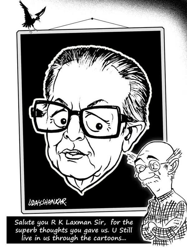 RK Laxman: Tribute Cartoons