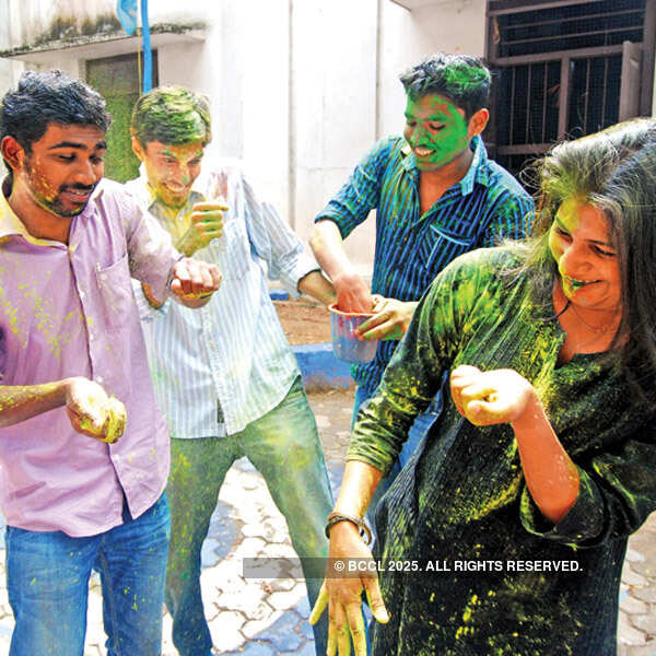Holi celebrations in the city
