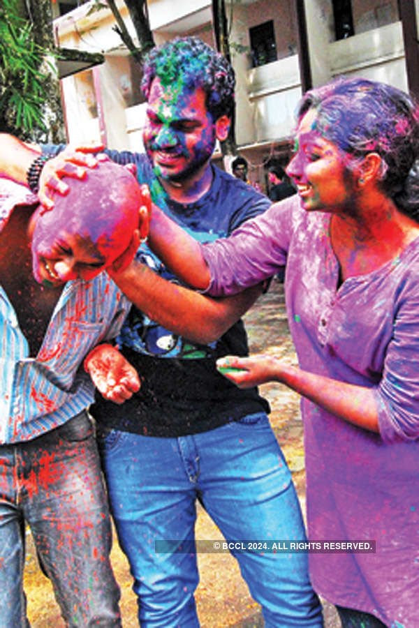 Holi celebrations in the city