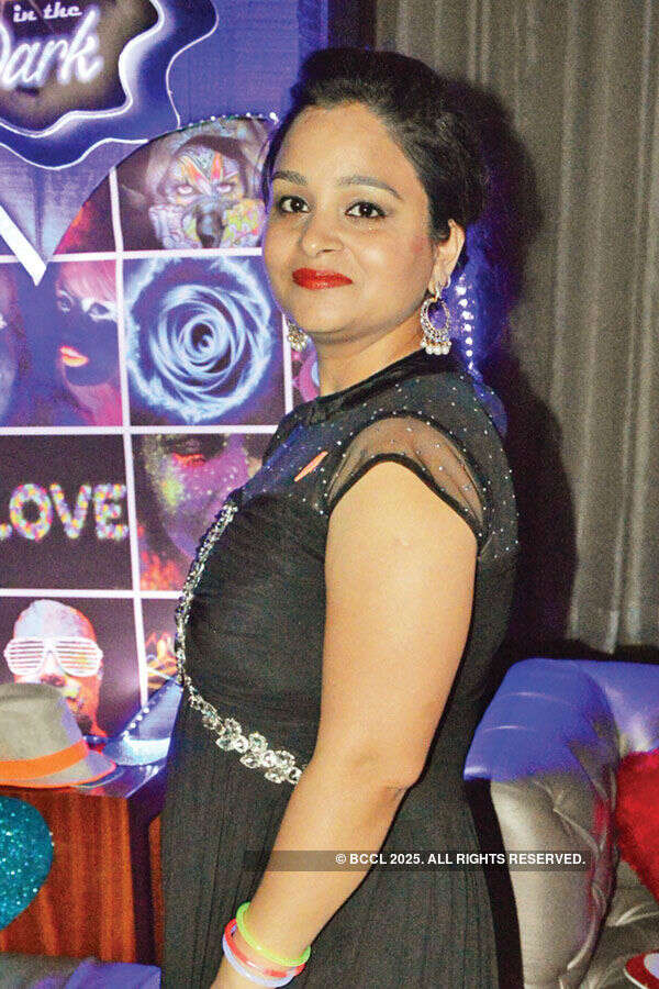 Glowing with happiness