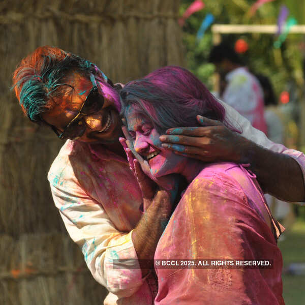 Satrajit's Holi party at Narendrapur