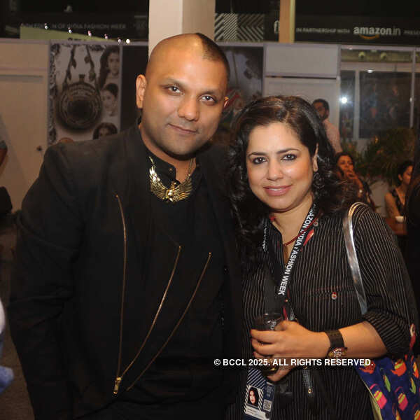 Zandra Rhodes at AIFW party