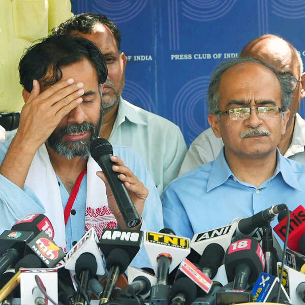 Yogendra, Bhushan hint at forming another party
