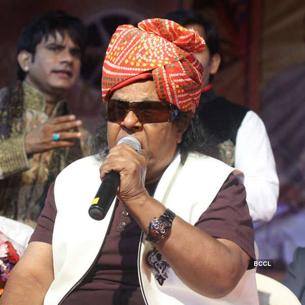 Ravindra Jain Performs During The Press Meet For Rajasthan Awards Held