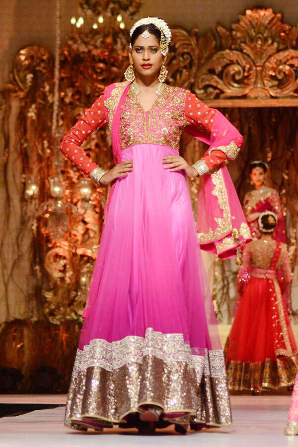 A Model Walks The Ramp For Fashion Designer Vikram Phadnis During The