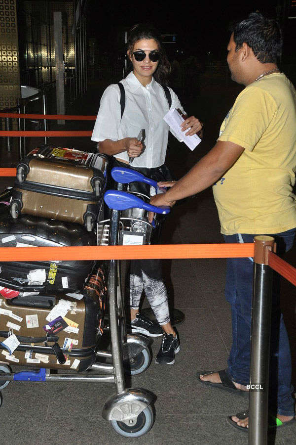 Photos of celebrities at airport