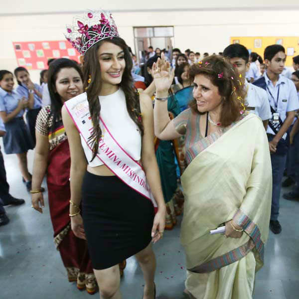 Miss India Aditi Arya's homecoming: In Pics