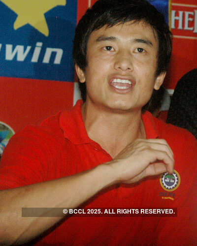 Bhaichung Bhutia at press meets