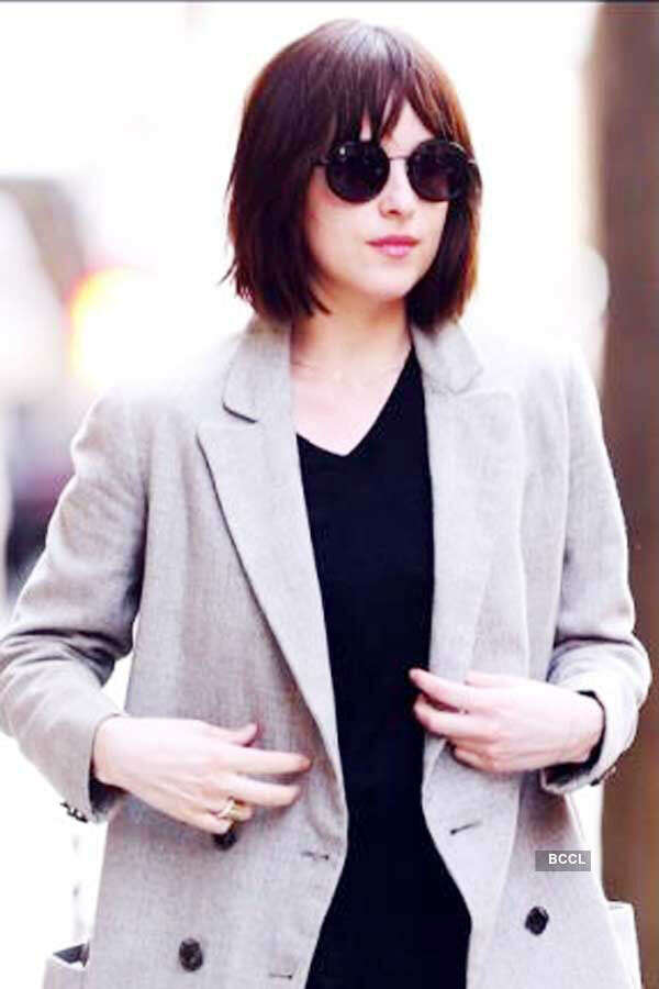 Dakota Johnson debuts bob hairdo