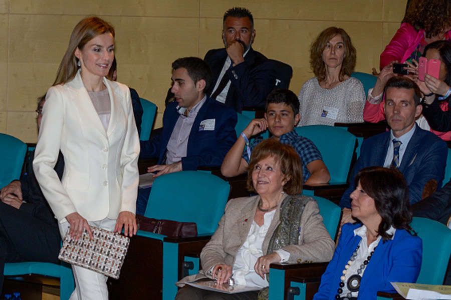 Queen Letizia Attends the Congress of Rare Childhood Diseases