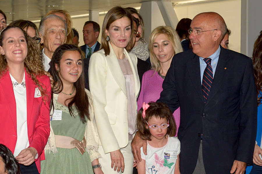 Queen Letizia Attends the Congress of Rare Childhood Diseases