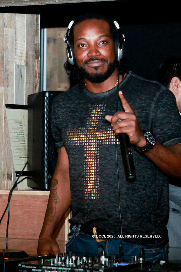 Chris Gayle turns DJ