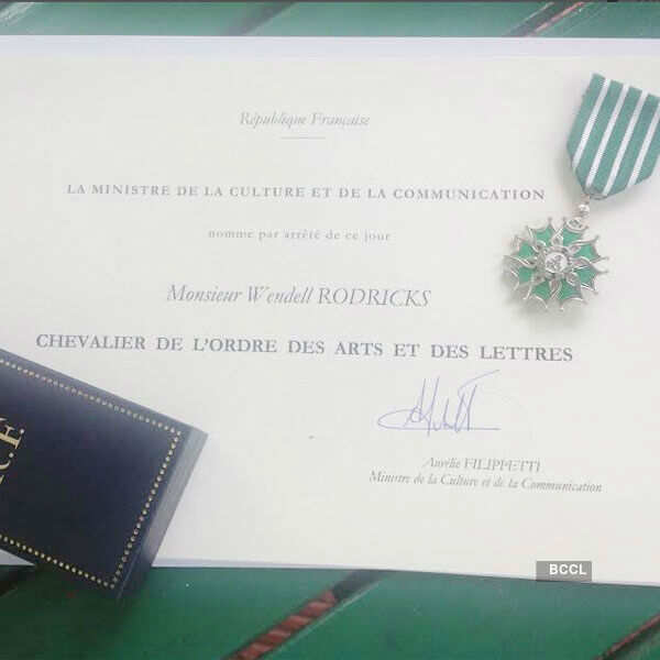 Designer Wendell Rodricks gets French award