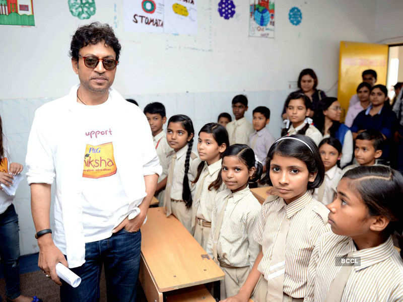 Irrfan interacts with students