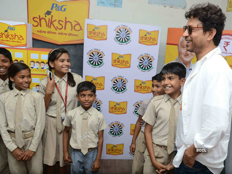 Irrfan interacts with students