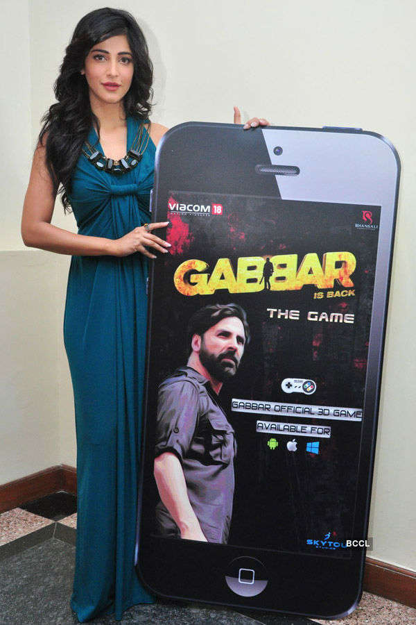 Shruti launches Gabbar Game