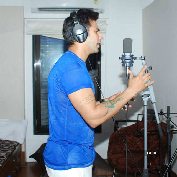 Shraddha, Varun record rap song