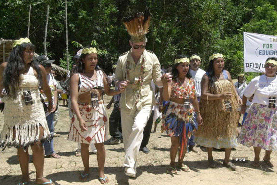 Royals, dancing with the natives