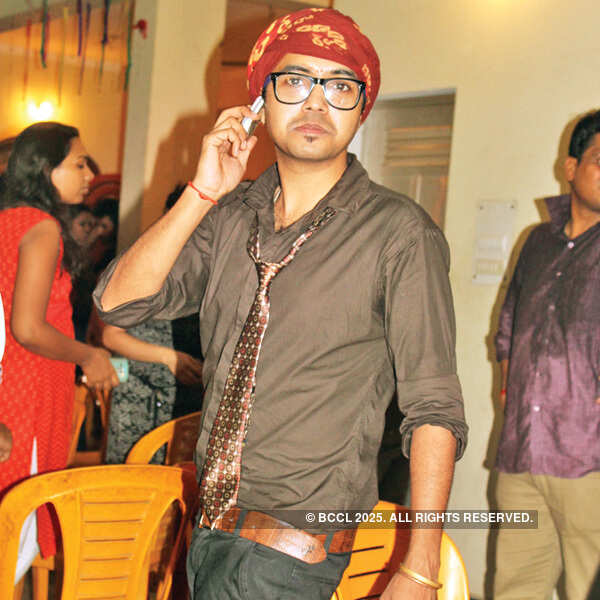 Jay Singh during the farewell party