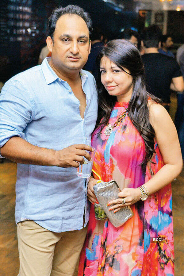 Anuj and Shipra Pawra during the party Photogallery - Times of India