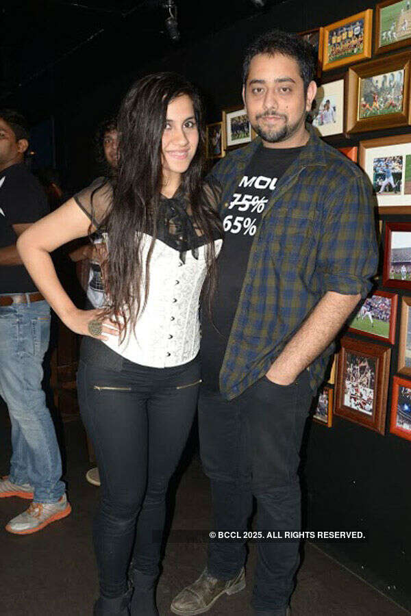 Nikita and Shashwat during a band night Photogallery - Times of India