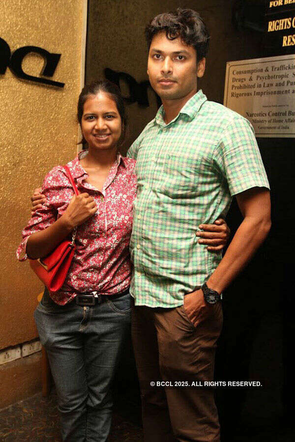 Noshita and Amit during a party Photogallery - Times of India