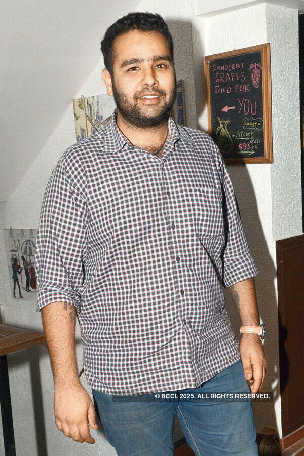 Rahul Aggarwal during a celebratory dinner Photogallery - Times of India