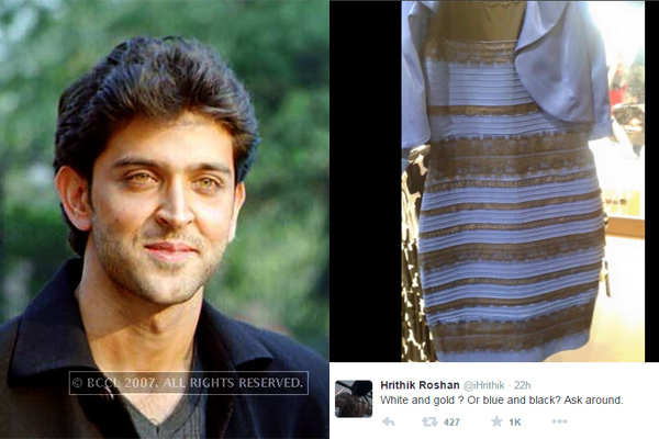 Hrithik Roshan trolled for tweeting about 'The Dress'