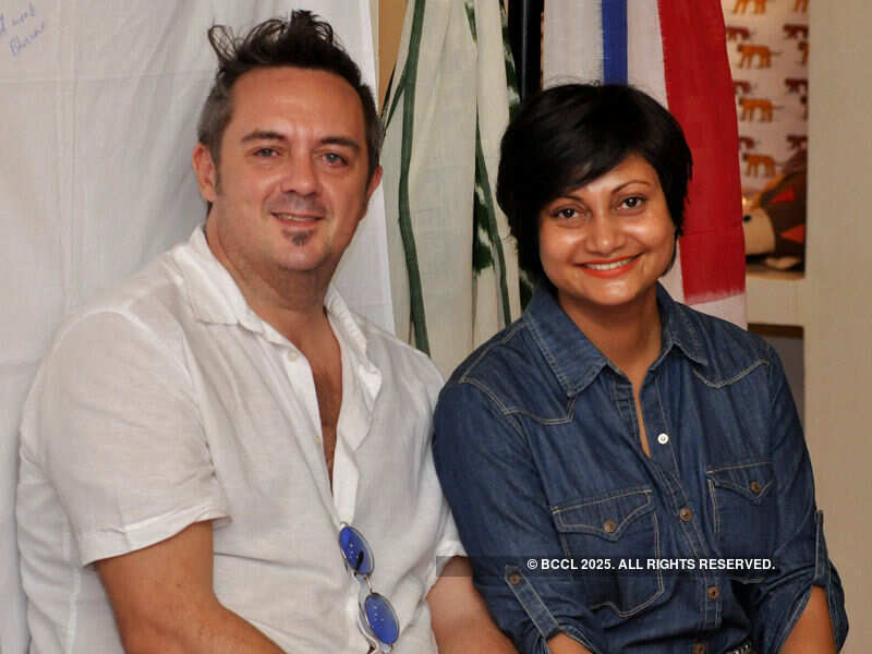 Shaun and Pinki Kenworthy during the Earth Day fashion show  Photogallery - Times of India