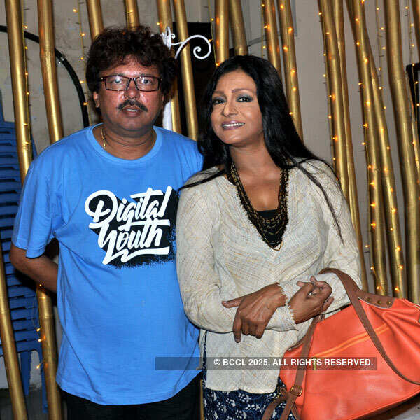 Partha Sarathi Joarder and Sreela Majumdar during the Wrap-up party  Photogallery Times of India