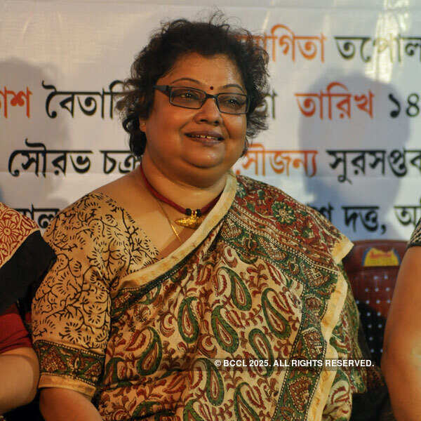 Sraboni Sen during a musical event Unisher Daar Photogallery Times of India