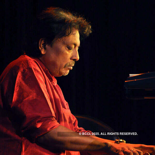 Subhash Mondal during a musical event Bandish Fusion Photogallery Times of India