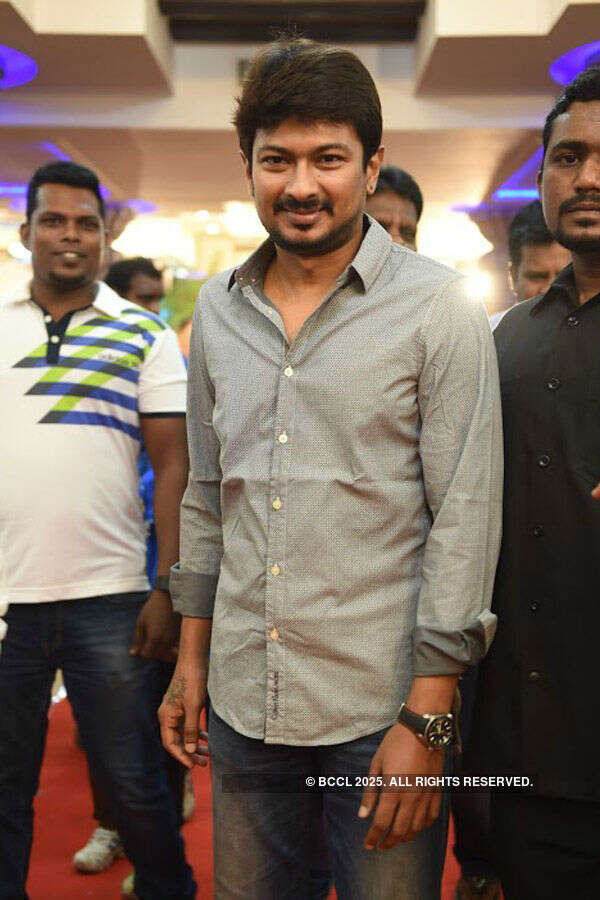 Udayanidhi during Rekha and Manikandan's wedding reception Photogallery - Times of India