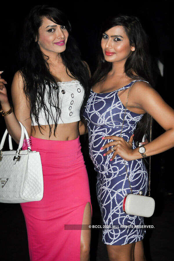Prajna and Ankita during the birthday party Photogallery - Times of India
