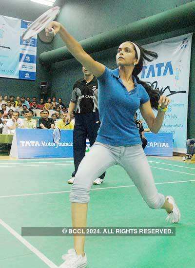 Deepika at nets