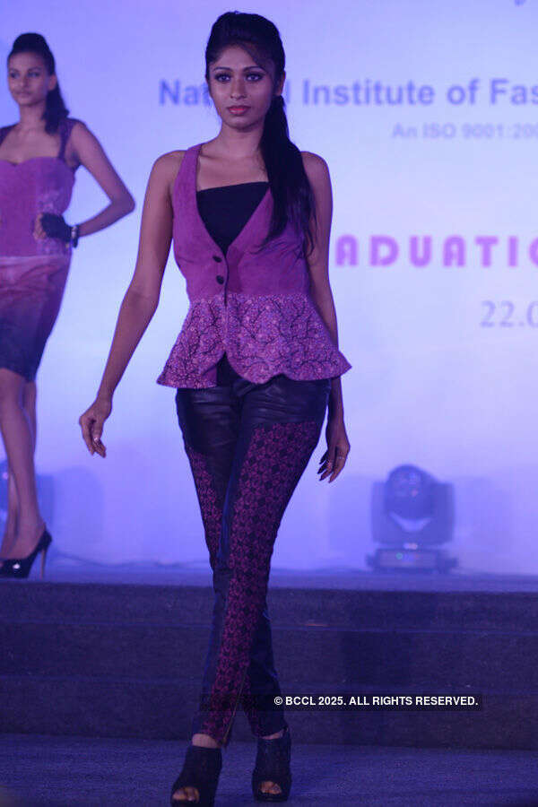 Sherly walks the ramp during graduation Photogallery - Times of India